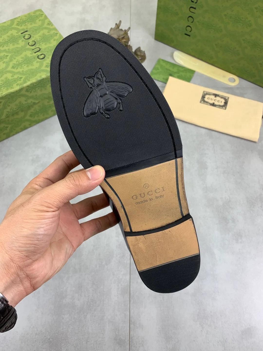 Men's men's shoes 💰P480 [New style] Water-dyed cowhide 💰💎💎💎 [Gucci] GUCCI high-end men's formal business leather shoes, original order 1:1 authentic goods! Original imported high-end open-edge beaded calfskin, original metal buckle, imported first-layer cowhide lining for feet, original outsole, men's shoe size: 38-45, 4️⃣ colors available